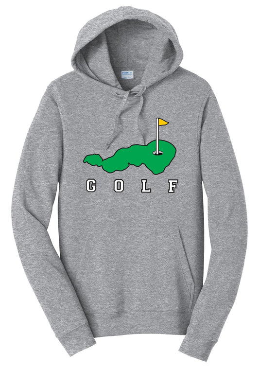 "The Lake" Golf Series - Port & Co™ Fan Favorite™ Fleece Hooded Sweatshirt (Design F)