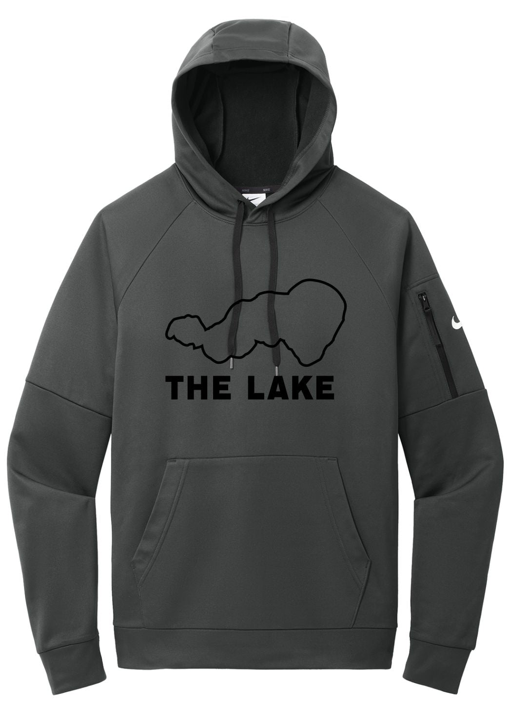"THE LAKE" SERIES - Lake Outline Hooded Sweatshirt Nike