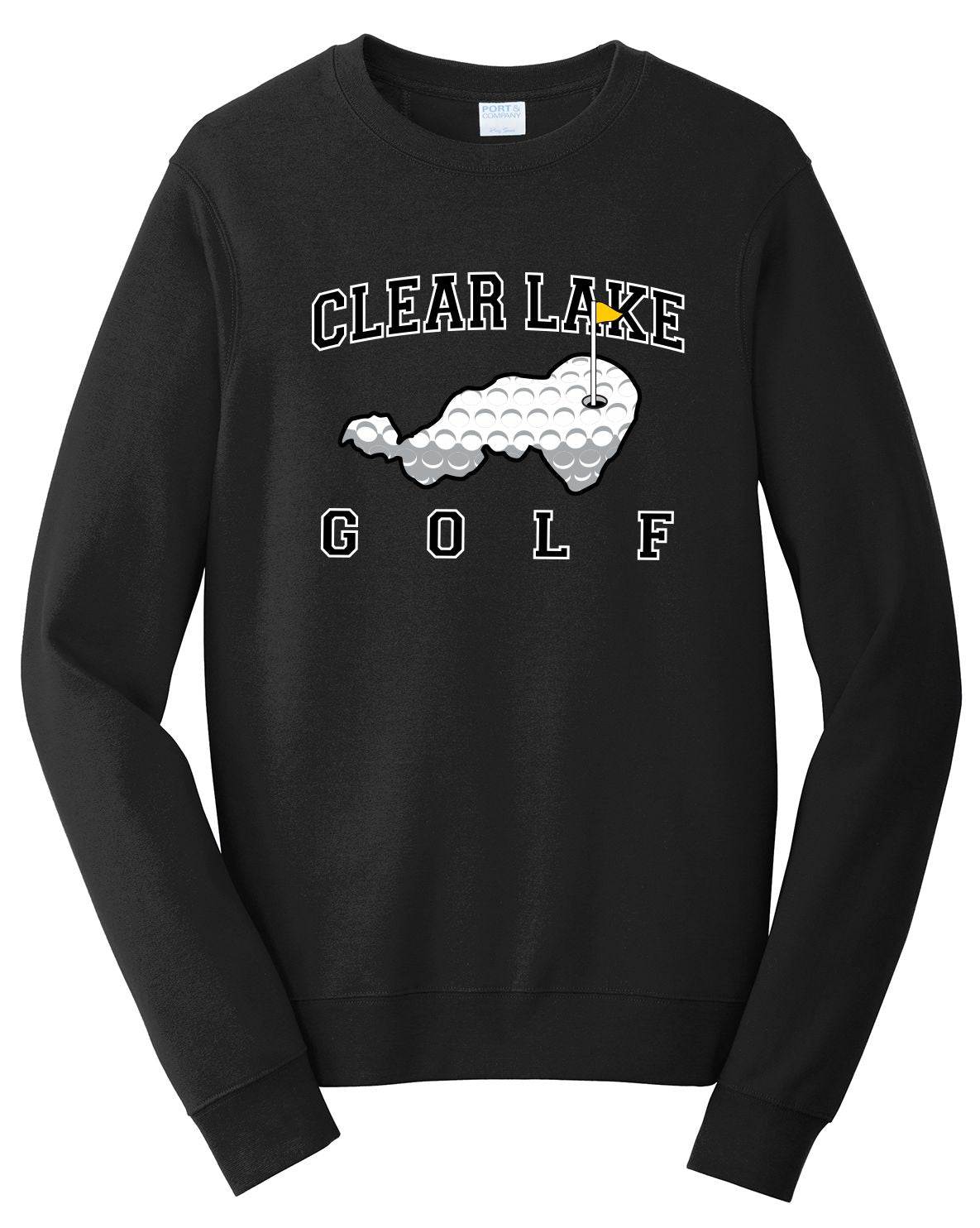 "The Lake" Golf Series - Port & Co™ Fan Favorite™ Fleece Crewneck Sweatshirt (Design H)