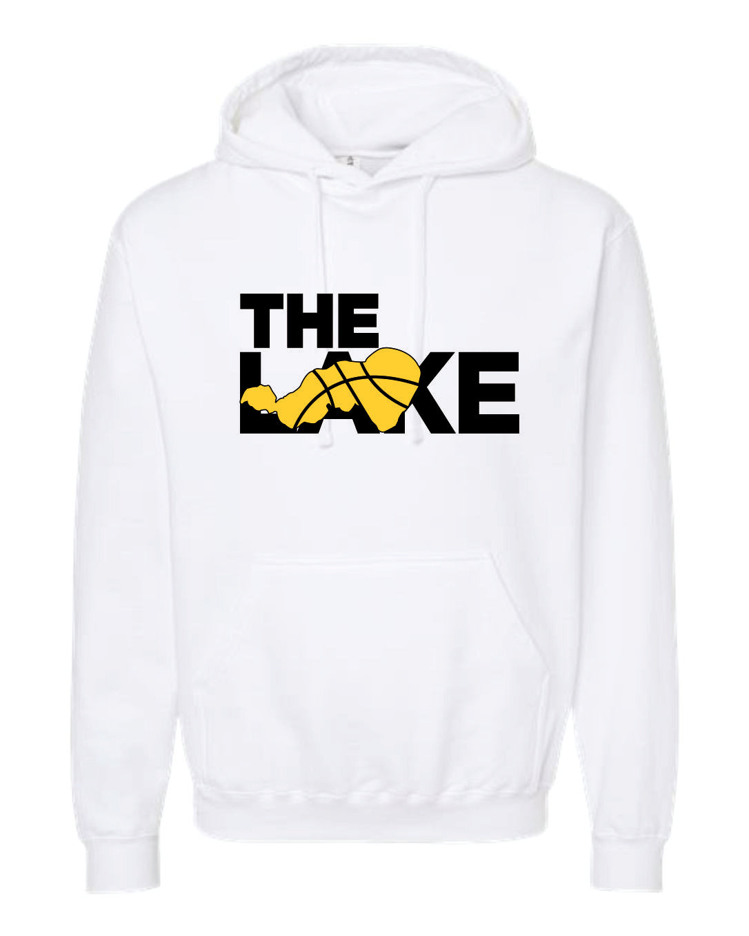 "THE LAKE" SERIES - Large Text Hooded Sweatshirt