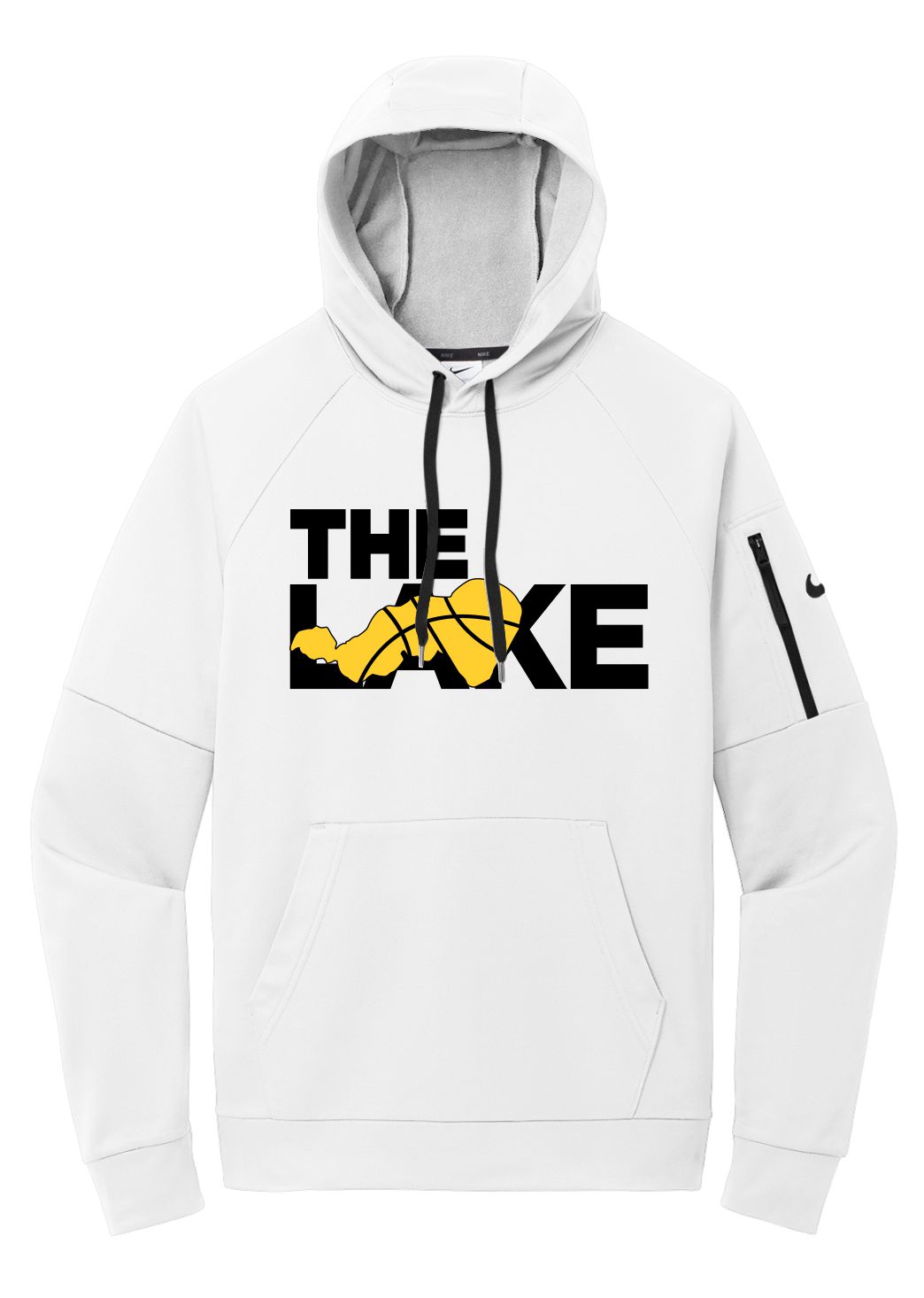 "THE LAKE" SERIES - Large Text Hooded Sweatshirt Nike