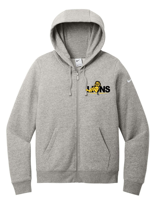 Nike Women's Club Fleece Sleeve Swoosh Full-Zip Hoodie